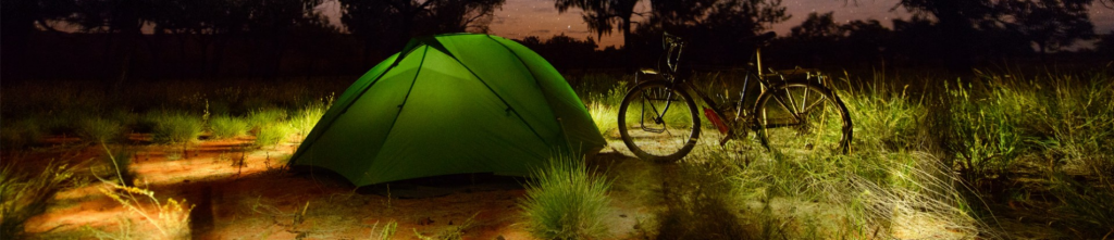 Bikepacking mit Zelt