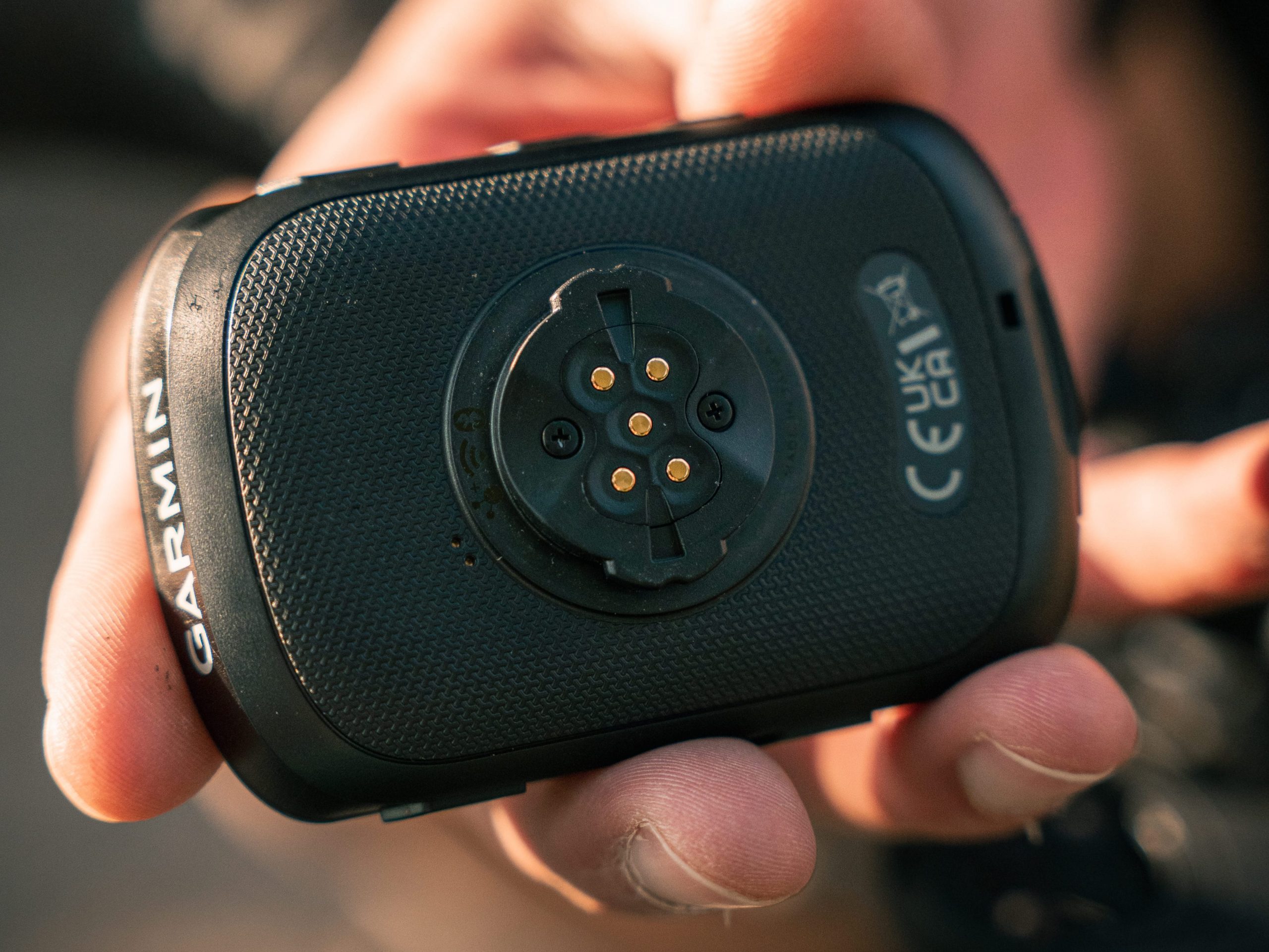 test du Garmin Edge 840 Solar : vue de dos