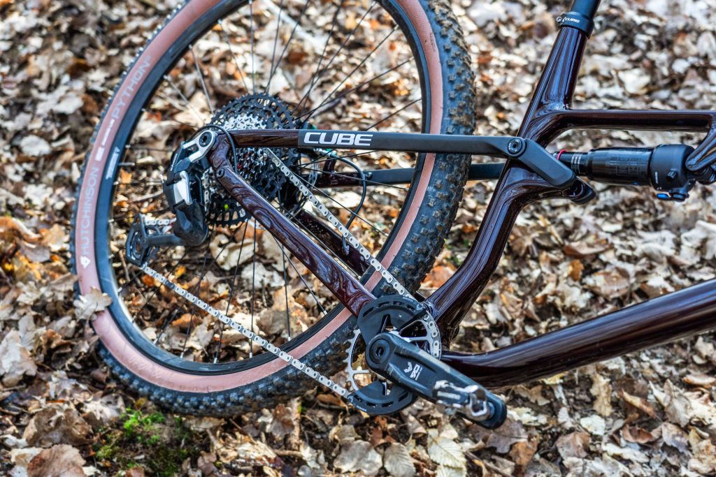 Groupe Sram Eagle 90 monté sur un VTT Cube