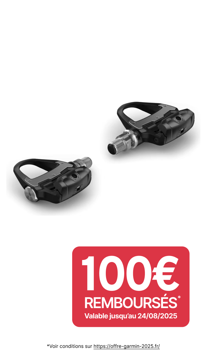 Bon plan Garmin : 100 euros remboursés sur les Pédales Capteur de Puissance Garmin Rally RS 200 SPD-SL (Shimano)