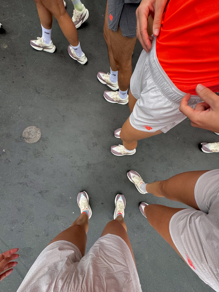 New Balance Rebel V5 portées lors de leur séance de test