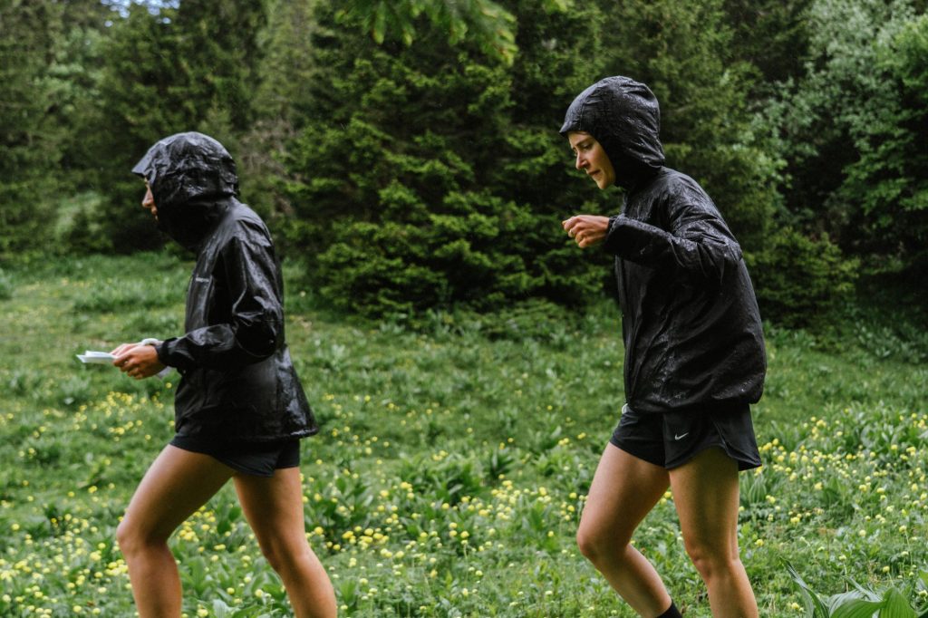 Équipements pour courir sous le pluie