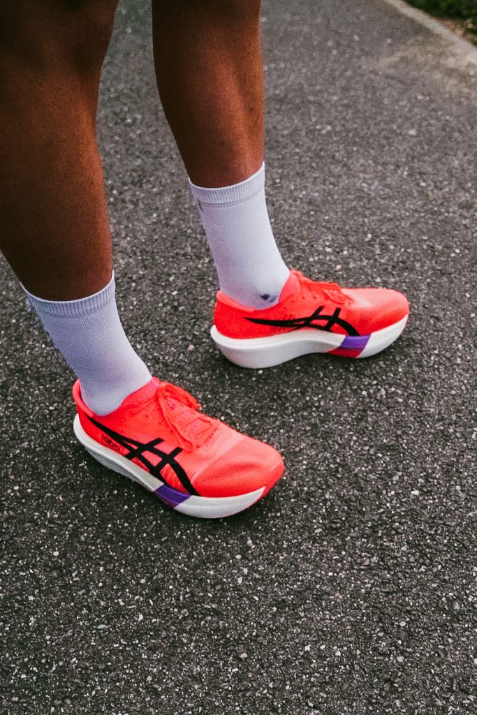 Asics Metaspeed Sky Tokyo portées lors de leur test